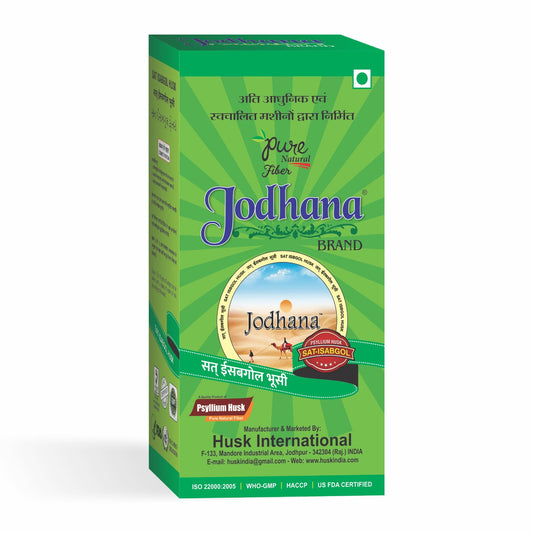 Jodhana Psyllium Whole Husk | Sat-Isabgol Bhusi | Fiber Rich Whole Husk For Weight Control