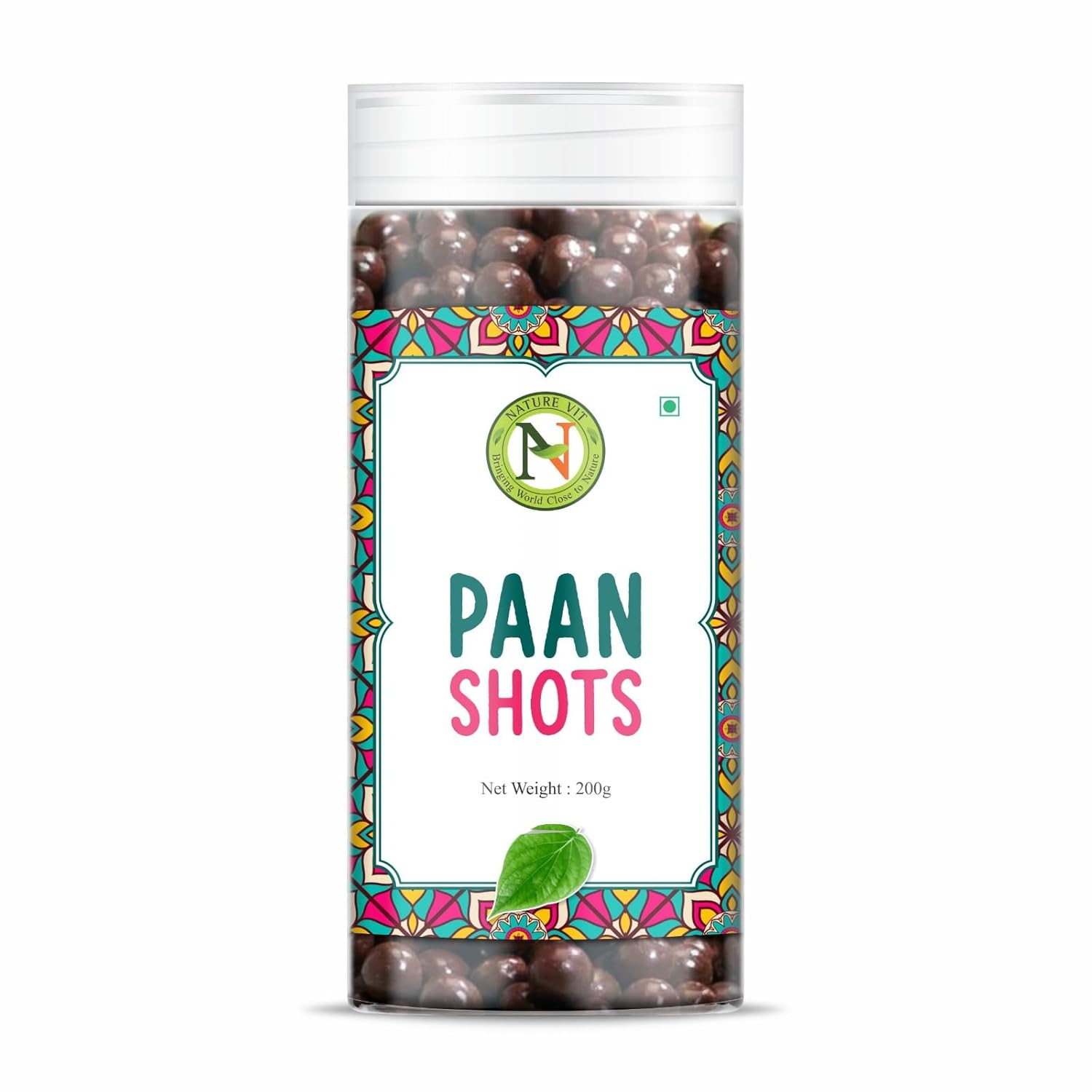 Naturevit Paan Shot | Strong Paan Flavour Candy with Betel Leaf, Gulkand & Spices | Mouth Freshener Candy for All Ages