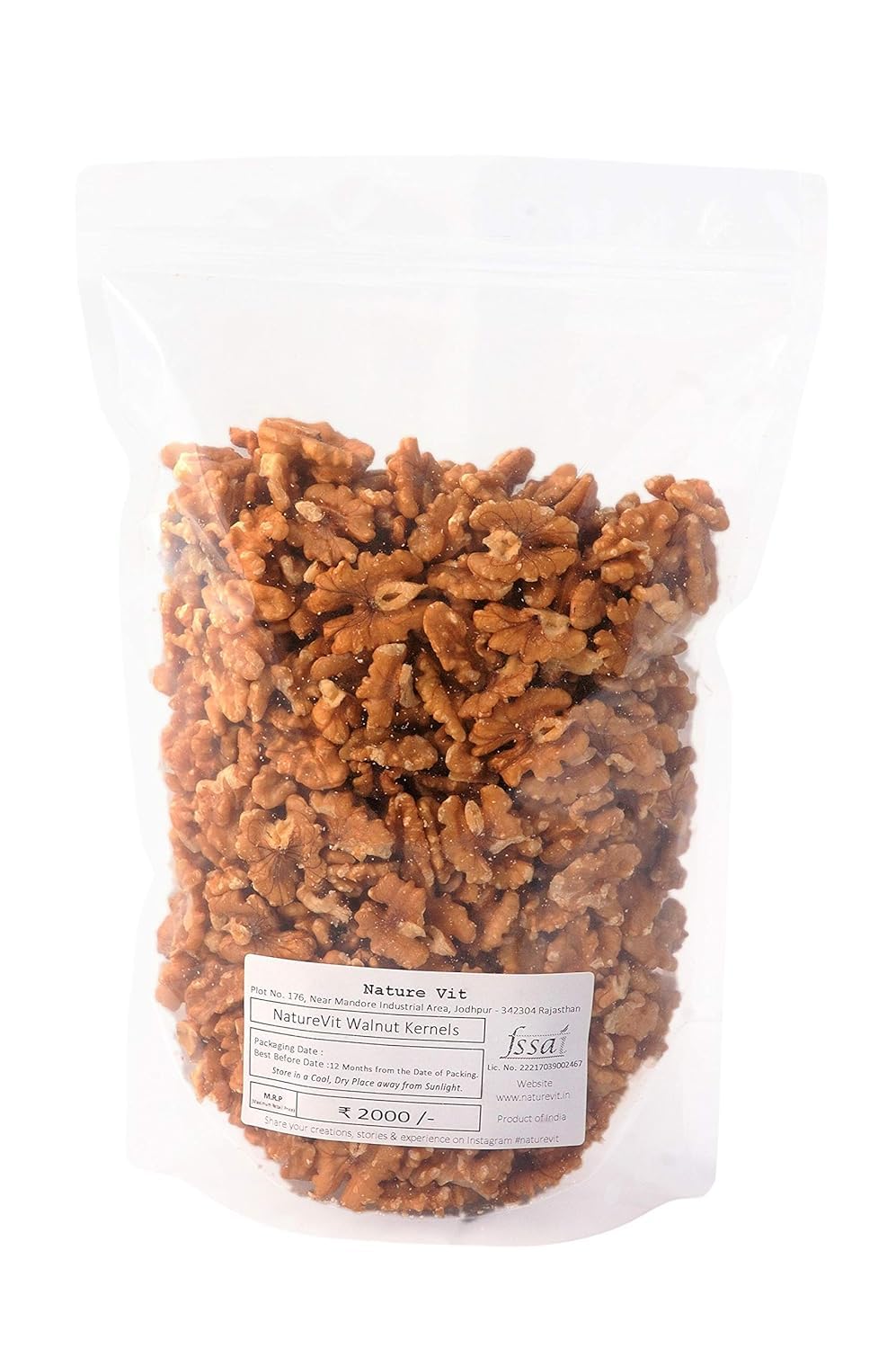 NatureVit Walnut Kernels – Premium Chilean Akhrot Giri, 100% Natural & Preservative-Free
