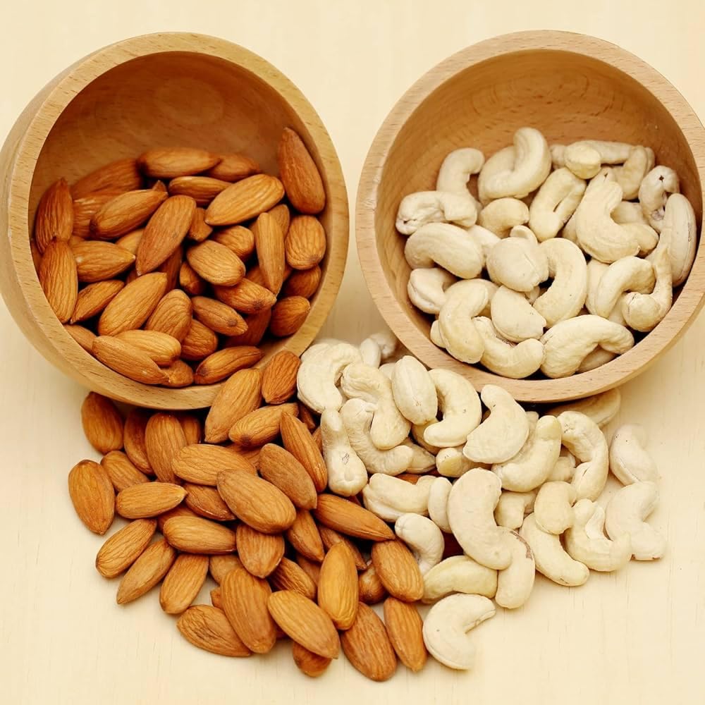 NatureVit Almond & Cashew Nuts Combo | Premium Roasted Almonds & Cashews | Healthy Dry Fruits