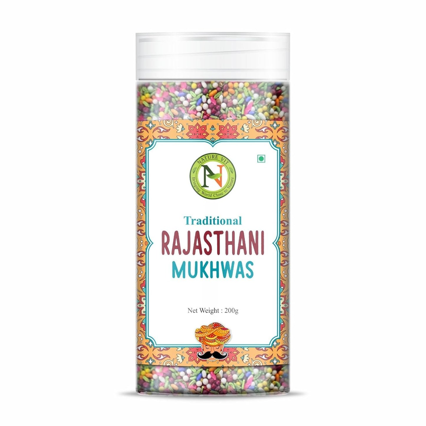 NatureVit Rajasthani Paan Mukhwas – Royal Rajasthani Meetha Paan Mix with Rose, Fennel & Cardamom – Mouth Freshener