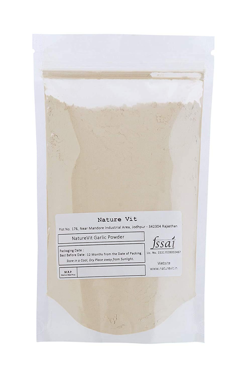 NatureVit Garlic Powder – 100% Pure & Premium Dehydrated Garlic