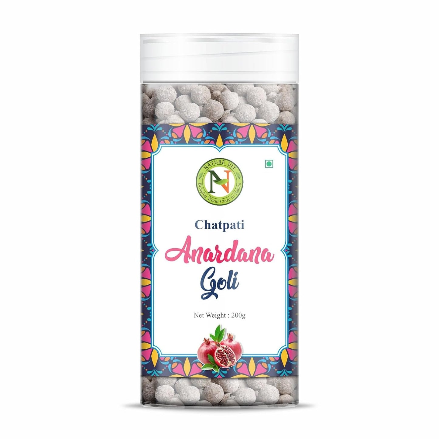 NatureVit Anardana Goli – Digestive Mouth Freshener with Pomegranate & Spices