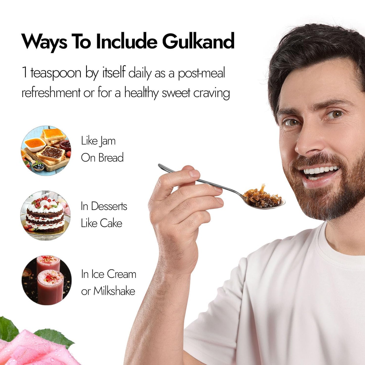 NatureVit Gulkand Jar – 100% Natural Rose Petal Jam with Dhaga Mishri