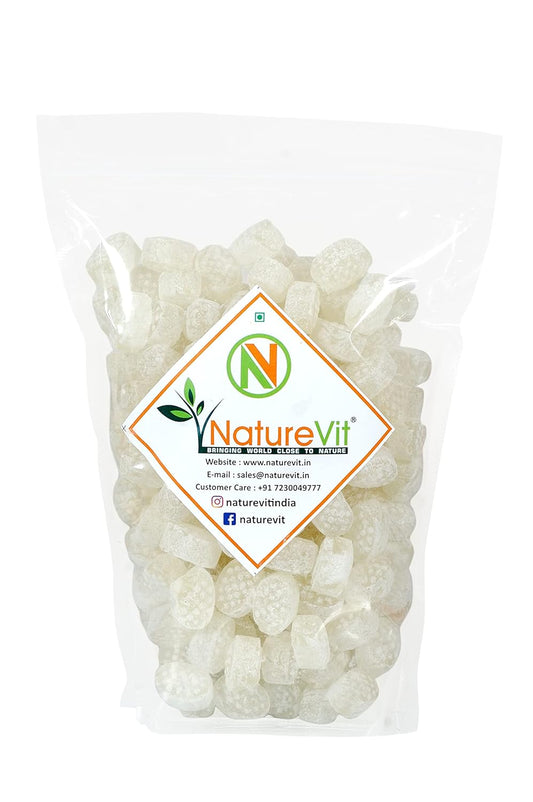 NatureVit Litchi Flavoured Candy | Sweet & Juicy Taste | Mouth Freshener | Fruit Candy for Kids & Adult & Adults |