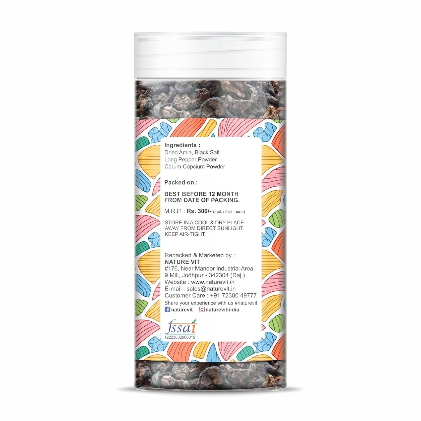 NatureVit Dried Amla – Lightly Salted, Vitamin C-Rich Snack