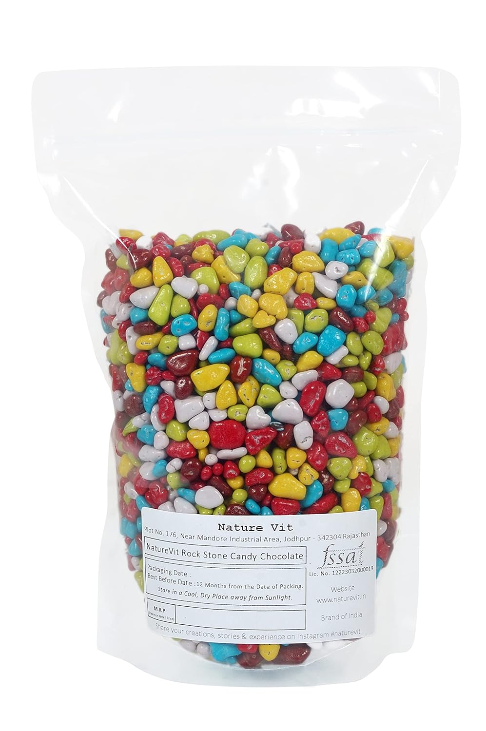 NatureVit Stone Candy Chocolates – Colorful Pebble-Shaped Chocolate Candies