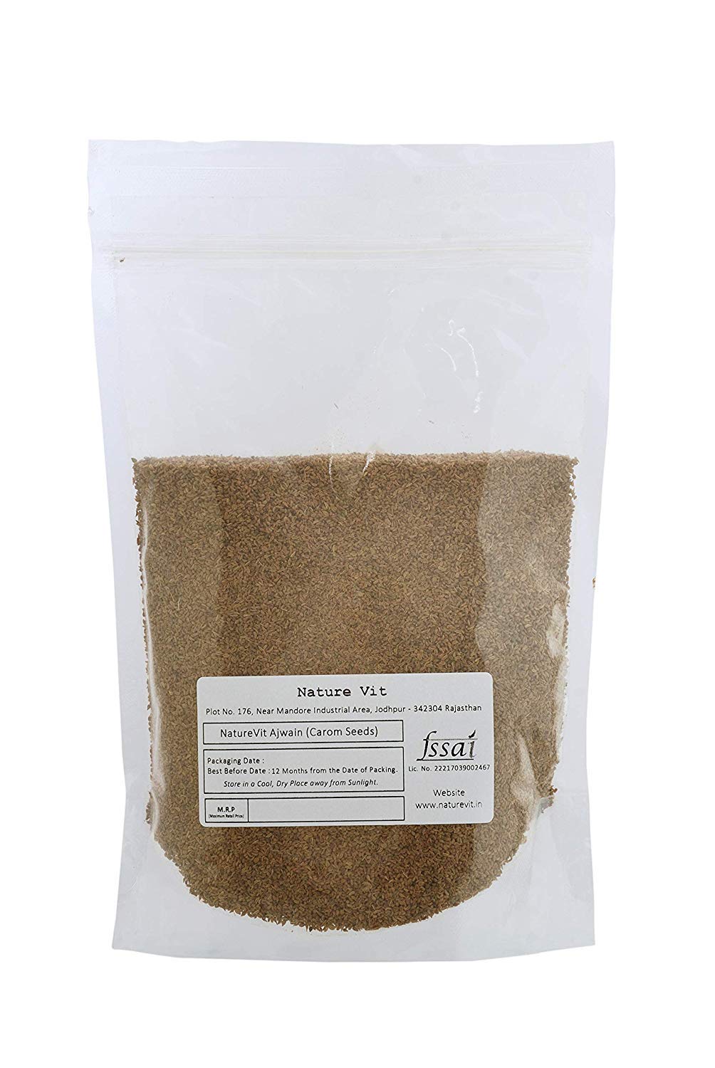 NatureVit Ajwain – Premium Whole Carom Seeds for Culinary & Wellness