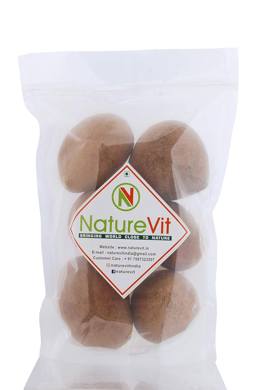 NatureVit Dry Coconuts – Medium Size Gota Nariyal for Cooking & Puja