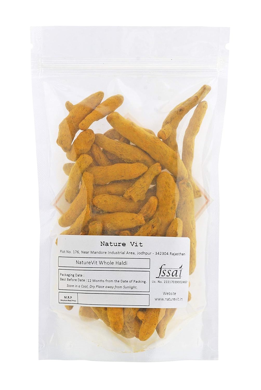 NatureVit Whole Turmeric Sticks – Haldi Gaanth for Pooja & Cooking