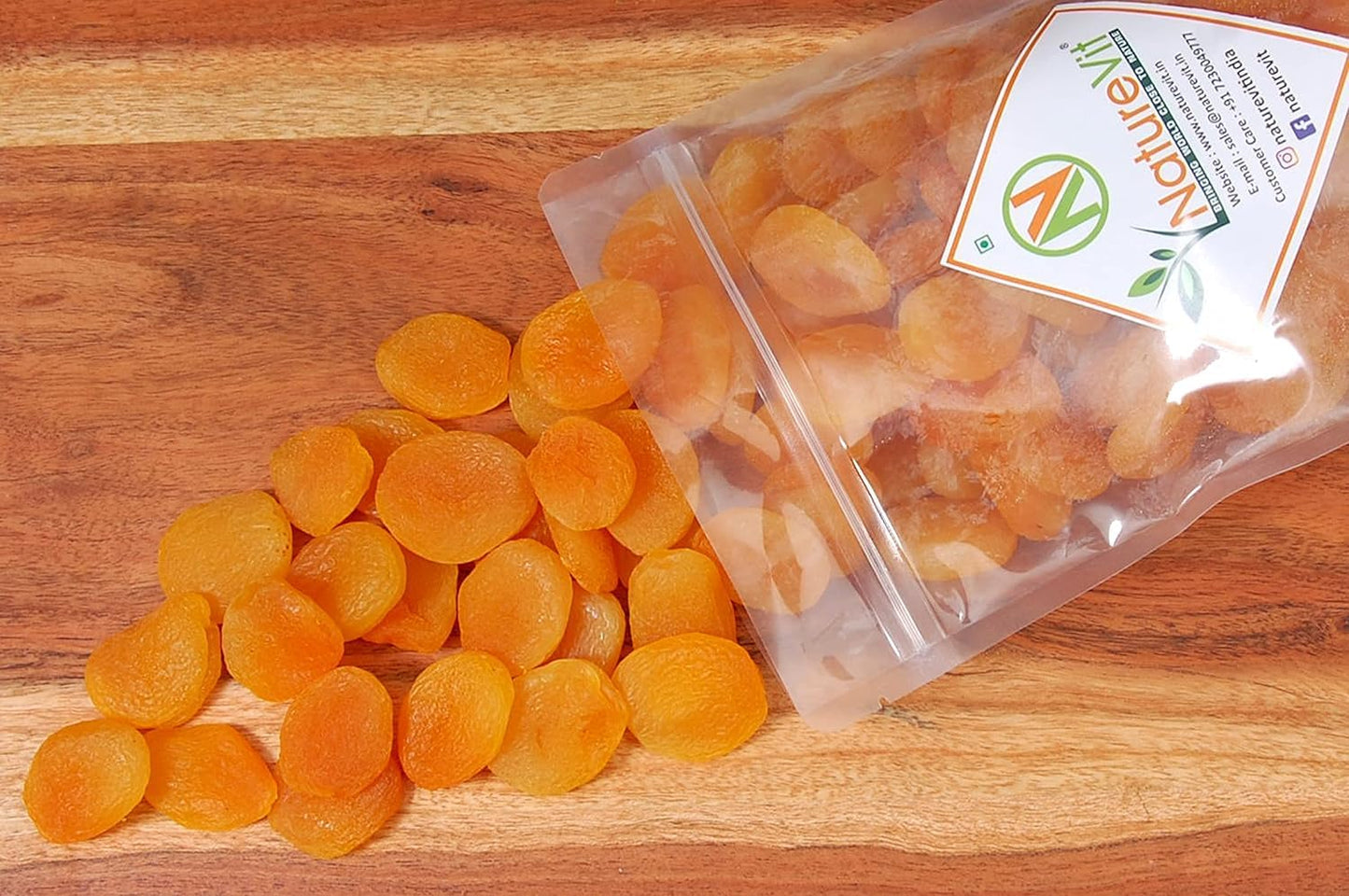 NatureVit Dried Premium Turkish Apricots – Vegan, Gluten-Free Snack