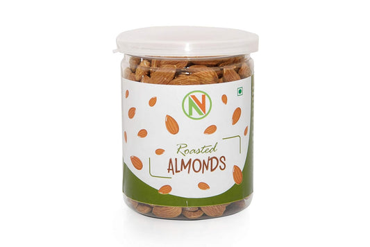 Nature Vit Roasted & Salted California Almonds| Premium Quality | Seasoned with Himalayan Pink Salt