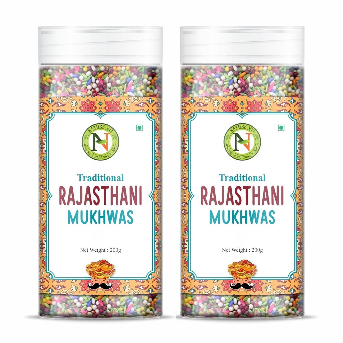 NatureVit Rajasthani Paan Mukhwas – Royal Rajasthani Meetha Paan Mix with Rose, Fennel & Cardamom – Mouth Freshener