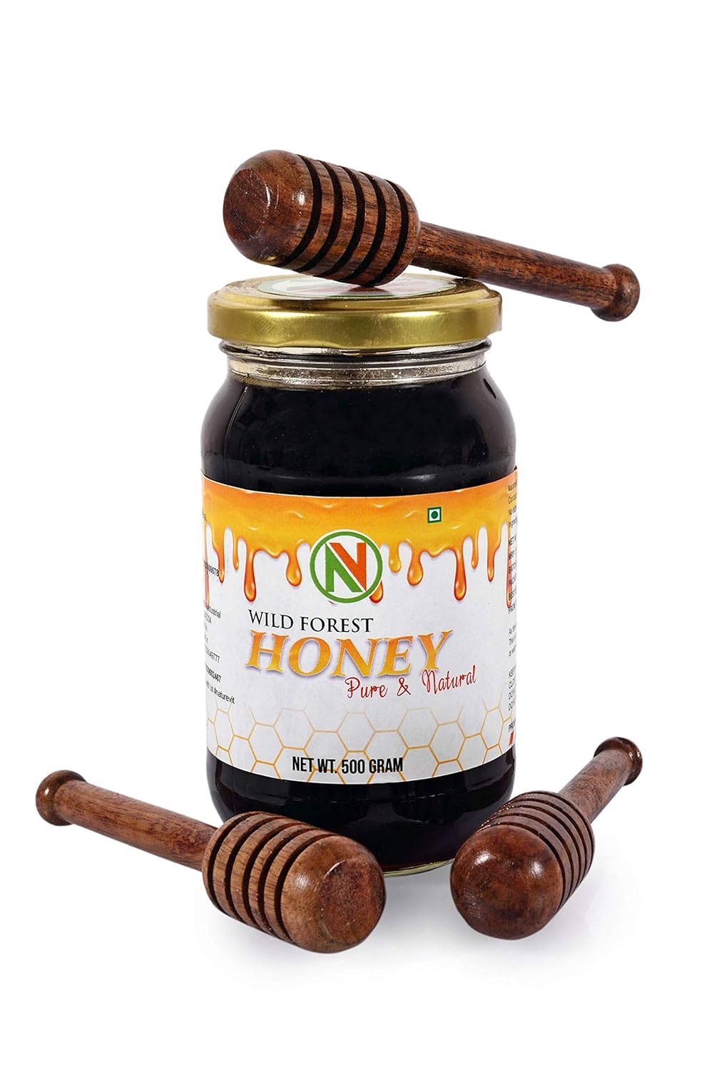 Nature Vit Wild Forest Honey | 100% Pure, Natural & Unprocessed | Raw Honey from Natural Beehives | Immunity Booster & Energy Enhancer