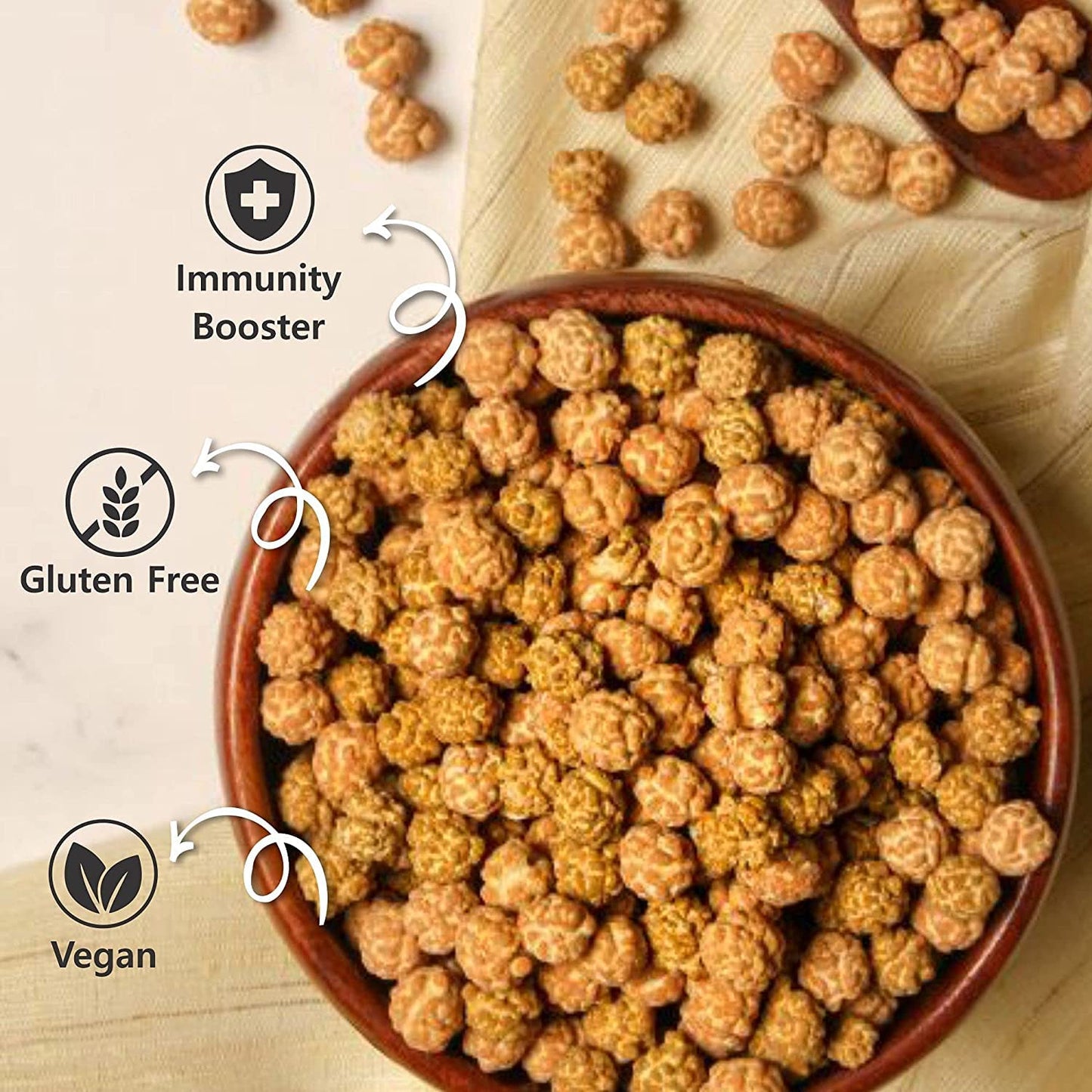 NatureVit Gud Chana Snacks โ Natural Jaggery Coated Roasted Chickpeas | Healthy, No Added Sugar