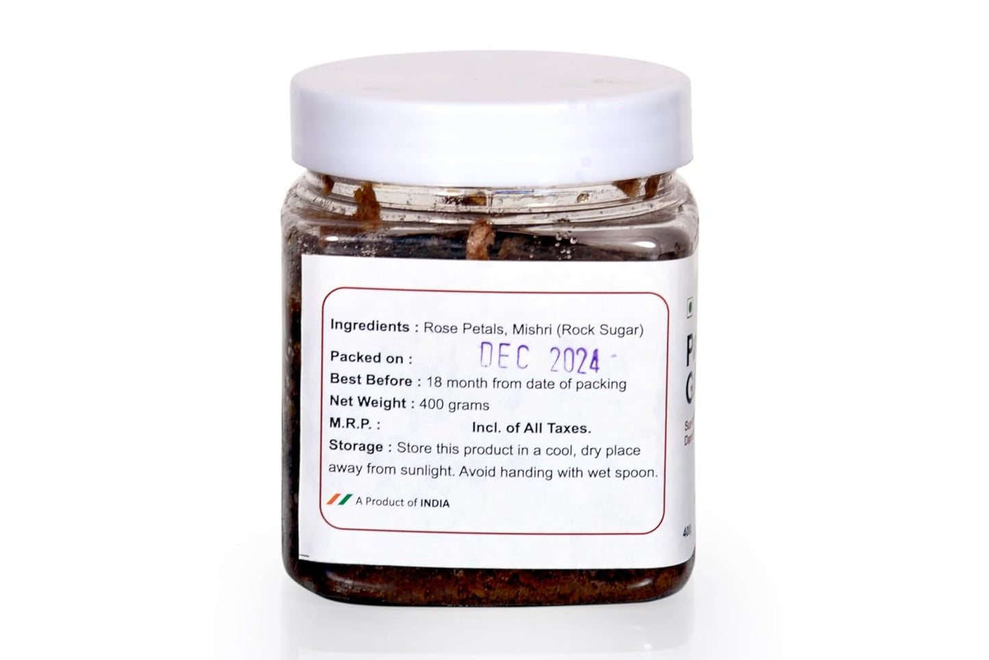 NatureVit Gulkand Jar – 100% Natural Rose Petal Jam with Dhaga Mishri
