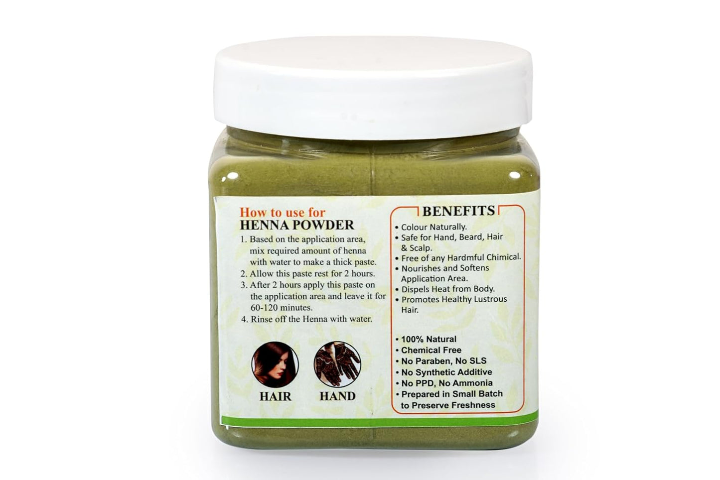 NatureVit Natural Henna Powder for Hair Colour and Growth| 100% Pure & Chemical-Free