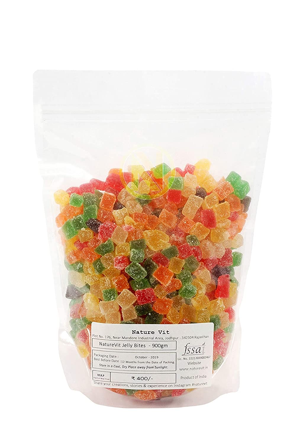 NatureVit Jelly Bites – Sweet-Coated, Brightly Coloured Fruity Candies