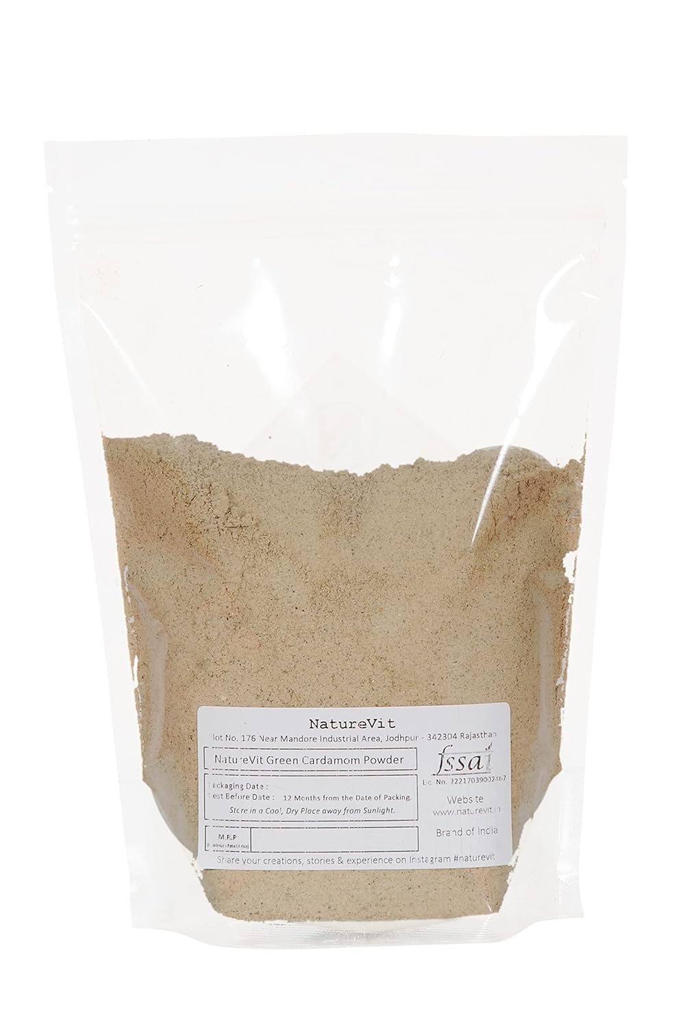 NatureVit Green Cardamom Powder – Premium Elaichi for Rich Flavor