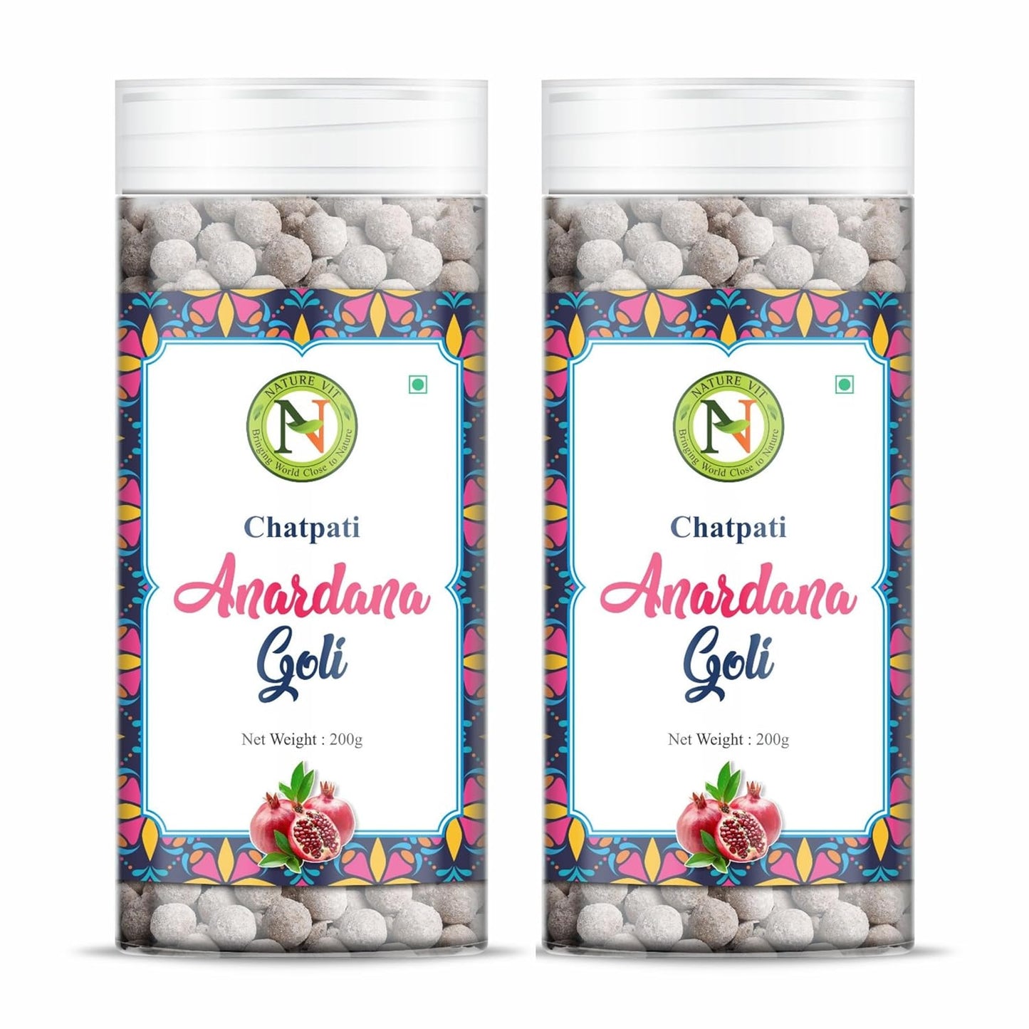 NatureVit Anardana Goli – Digestive Mouth Freshener with Pomegranate & Spices