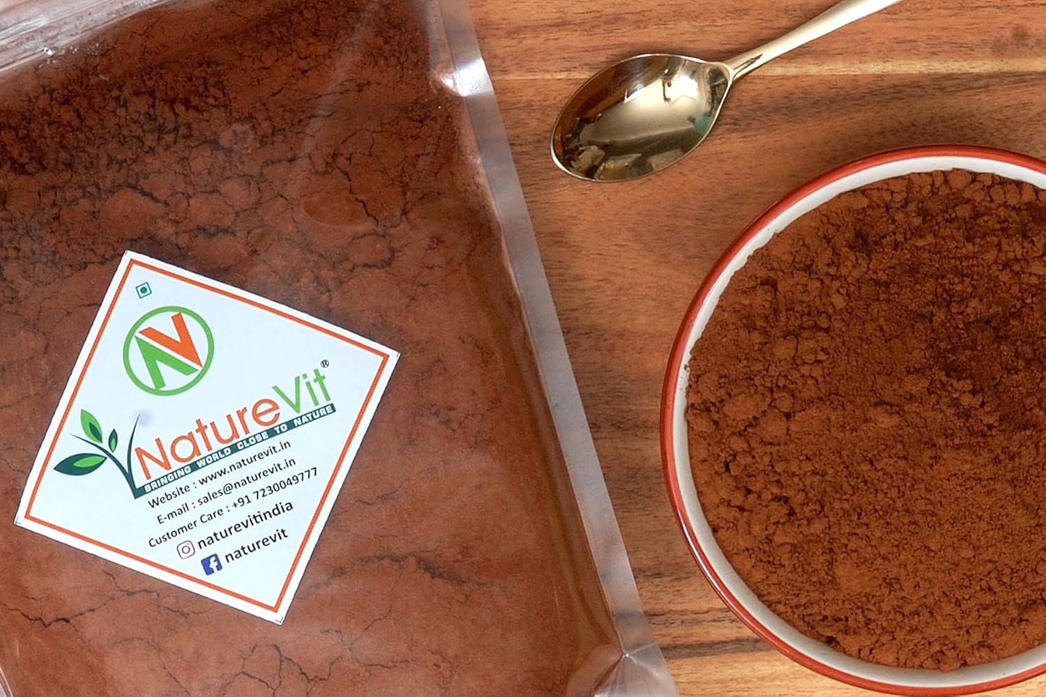 NatureVit Cocoa Powder – Natural, Unsweetened, Vegan & Gluten-Free