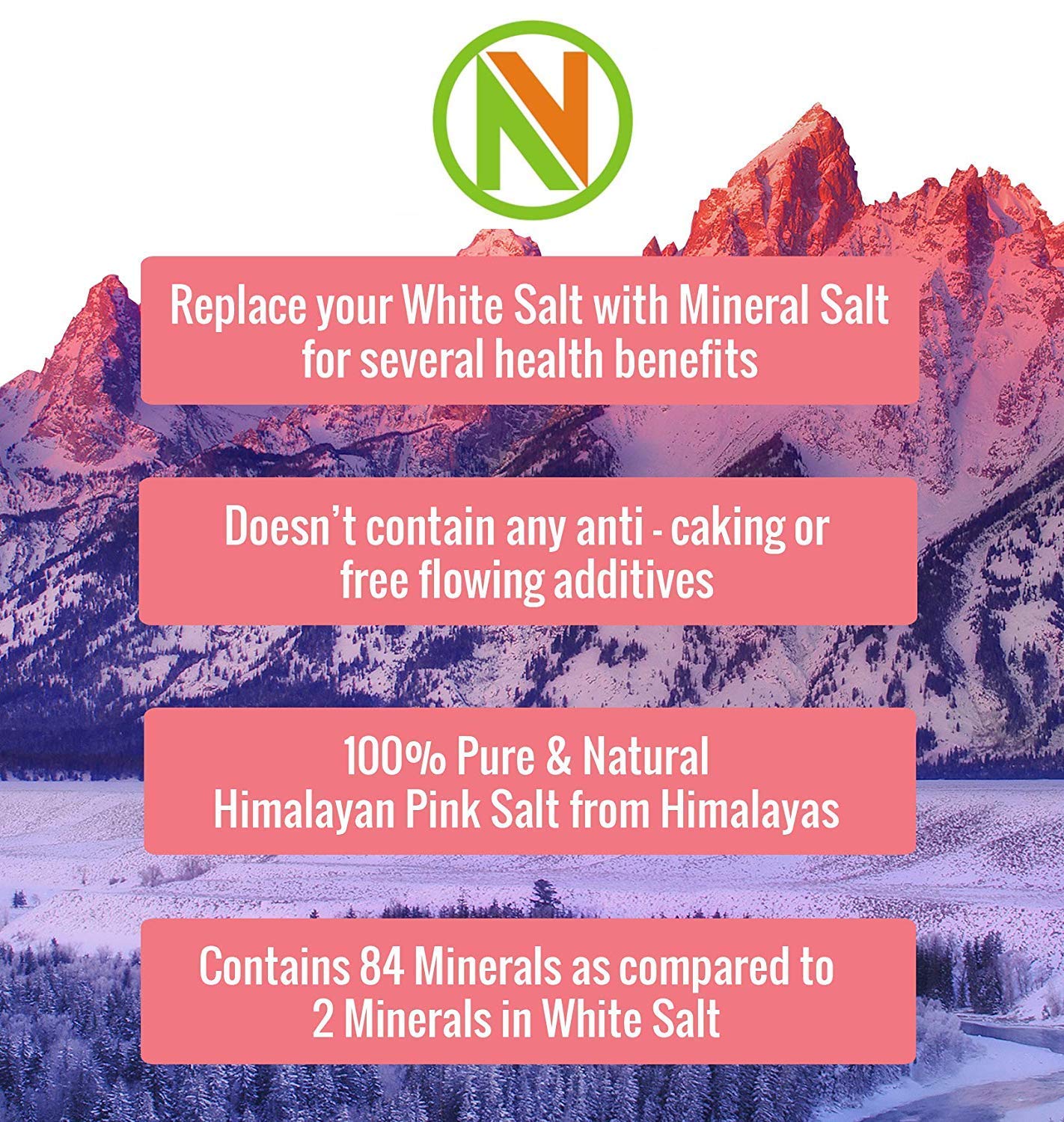 NatureVit Himalayan Pink Rock Salt Powder
