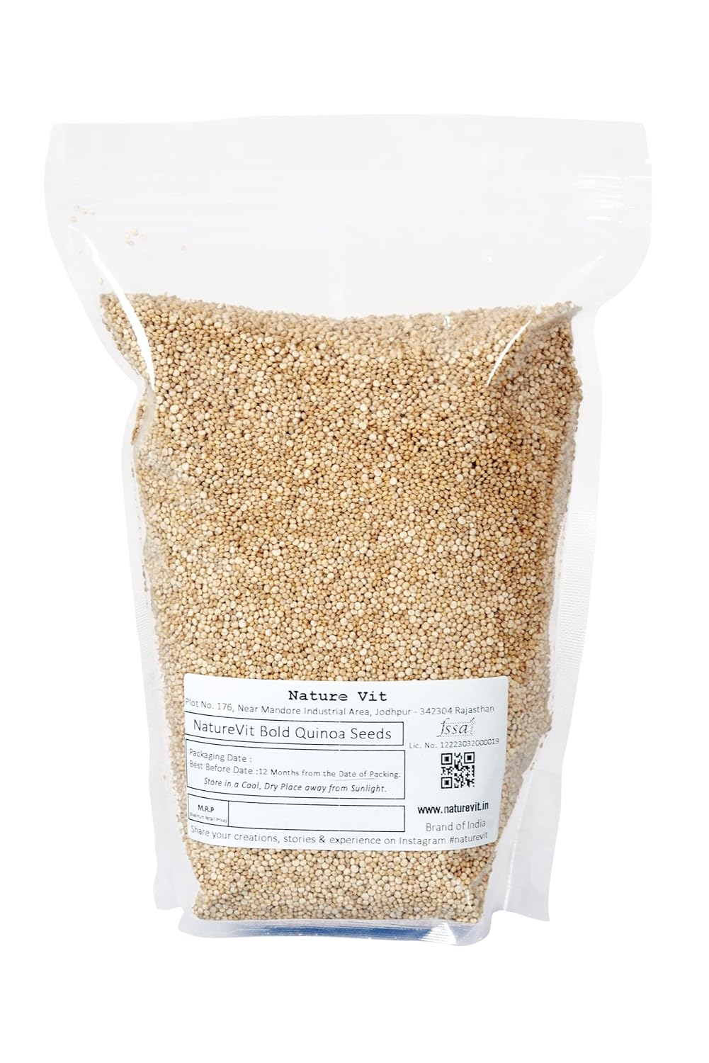 NatureVit Bold White Quinoa Seeds  – High-Protein Gluten-Free Superfood