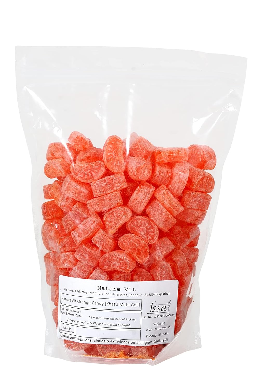 NatureVit Orange Candy – Khatti Mithi Narangi Goli | Nostalgic Sweet & Tangy Treat