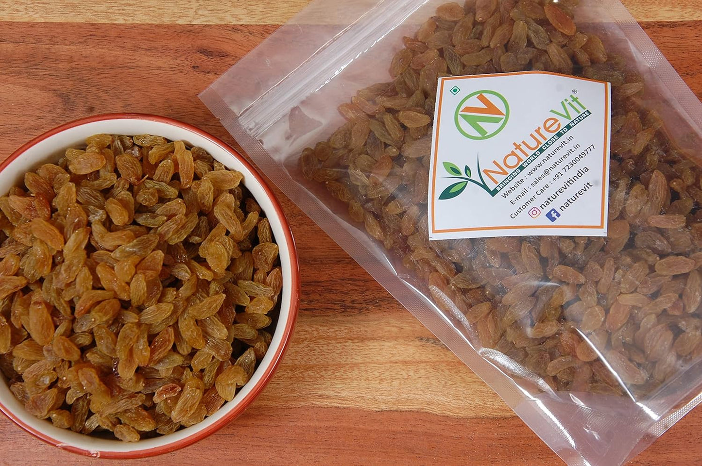 NatureVit Raisins – Seedless Kishmish, Rich in Iron & Vitamin B