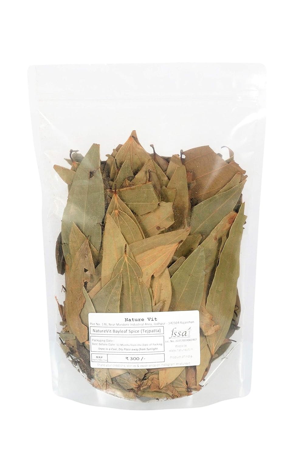 Nature Vit Whole Bayleaf Spice| Tejpatta| Natural & Sun-Dried