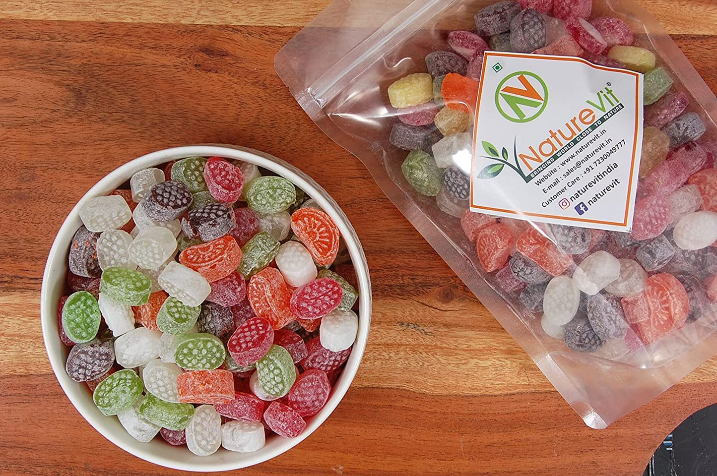 NatureVit Mix Fruit Candy โ Khati Mithi Goli Mouth Freshener
