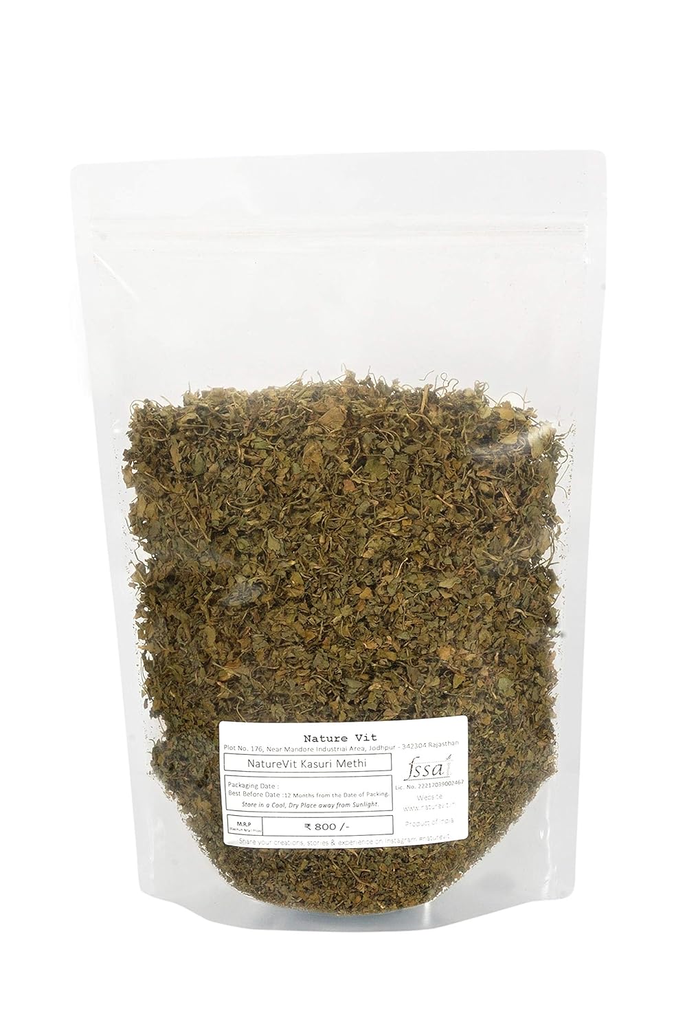 NatureVit Kasuri Methi | Premium Dried Fenugreek Leaves | Aromatic & Flavorful Herb