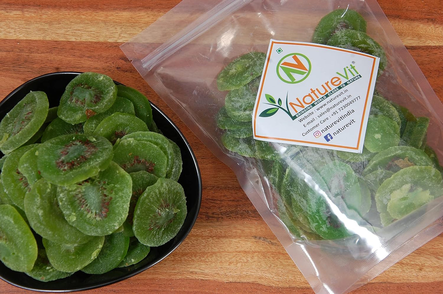 NatureVit Dried Kiwi Fruit Slices β Gluten-Free & Vegan Snack