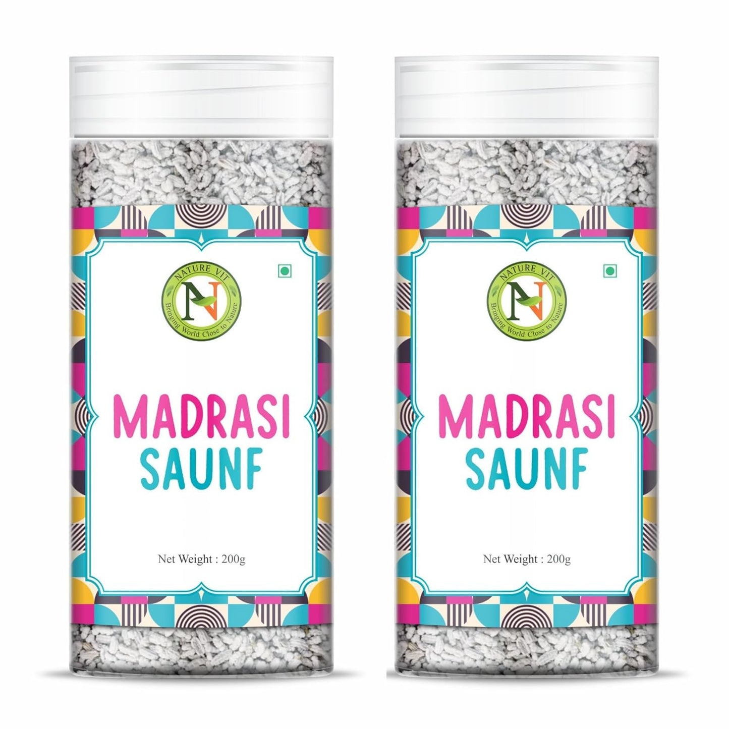 NatureVit Madarasi Saunf | Sweet Minty Fennel Digestive Mukhwas