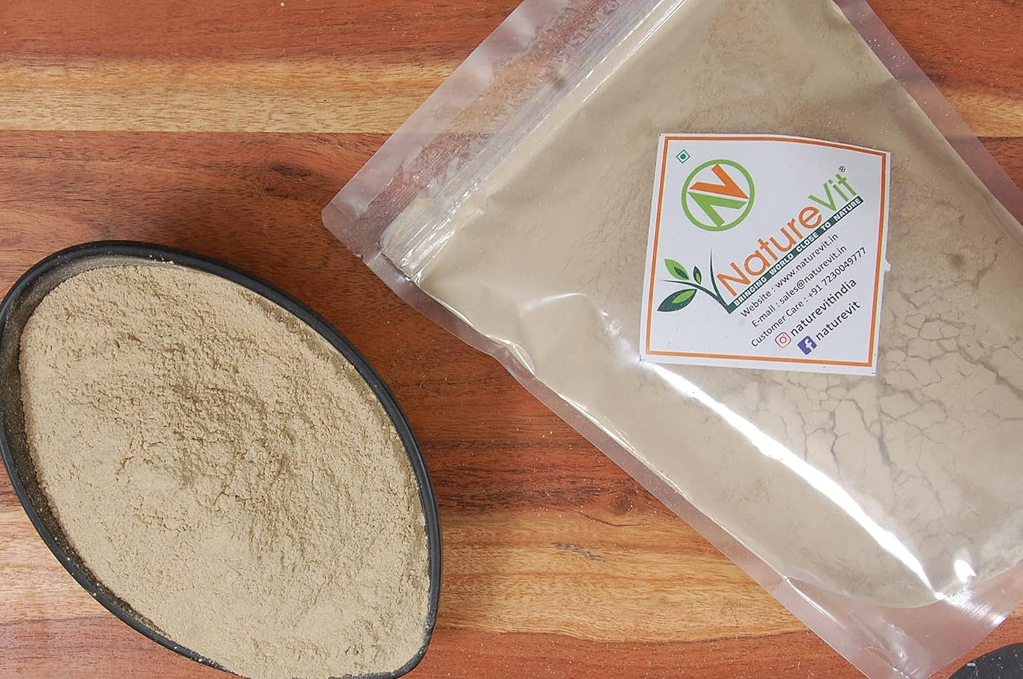 NatureVit Ashwagandha Powder – Pure Herbal Supplement for Vitality & Stress Relief