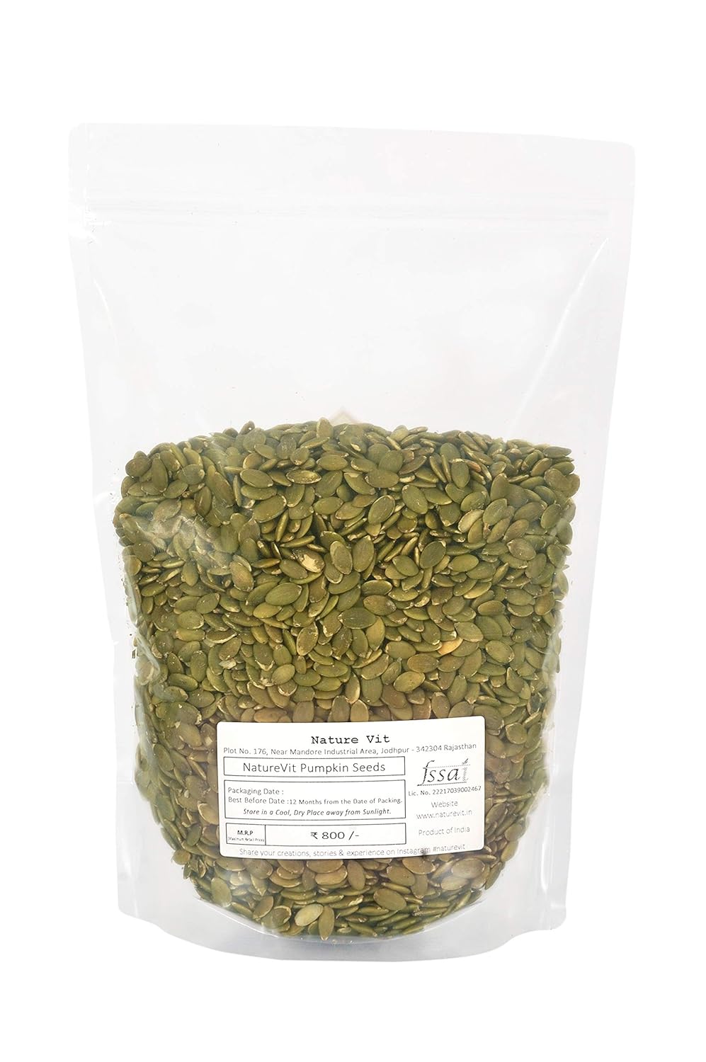 NatureVit Raw Pumpkin Seeds