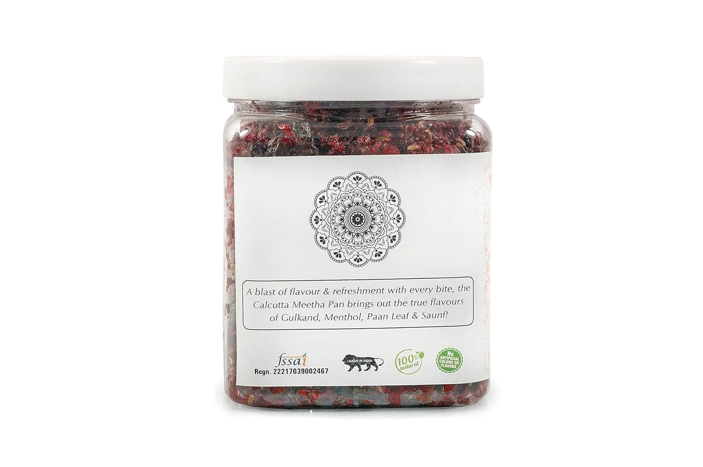 NatureVit Calcutta Meetha Paan Mukhwaas – A sweet, natural mouth freshener made with gulkand, fennel, and betel leaves. Hygienically packed for freshness