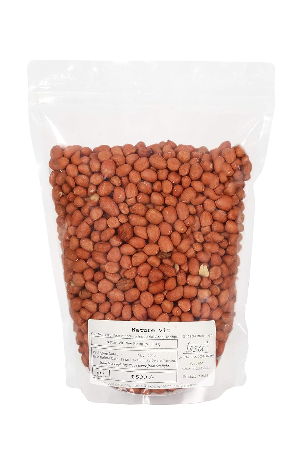 NatureVit Raw Peanuts – Moongfali | Unroasted & Natural