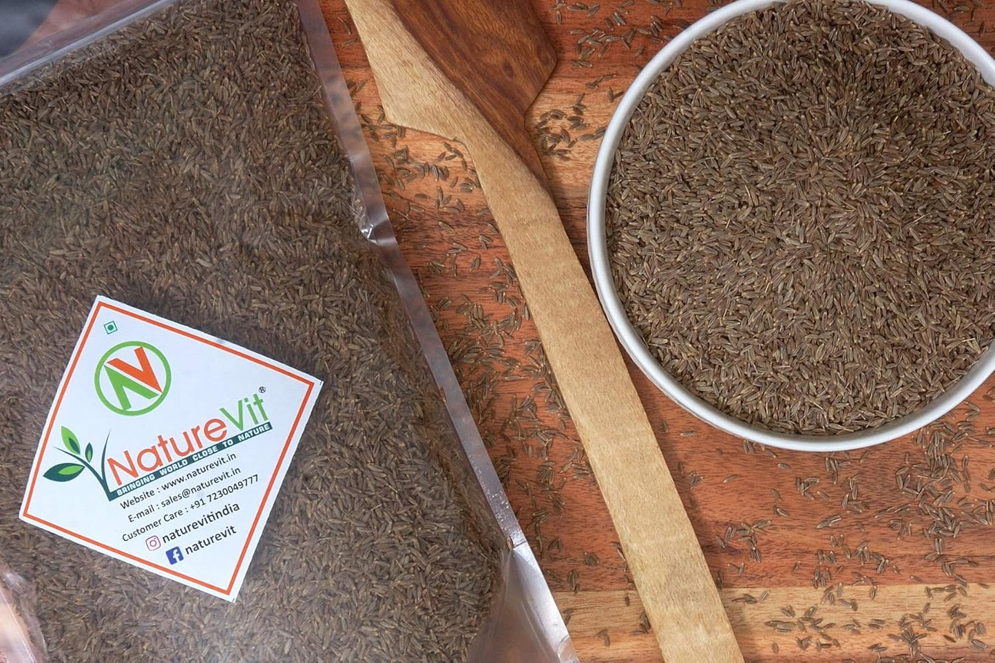 NatureVit Cumin Seeds – Bold Jeera from Rajasthan | 100% Vegan