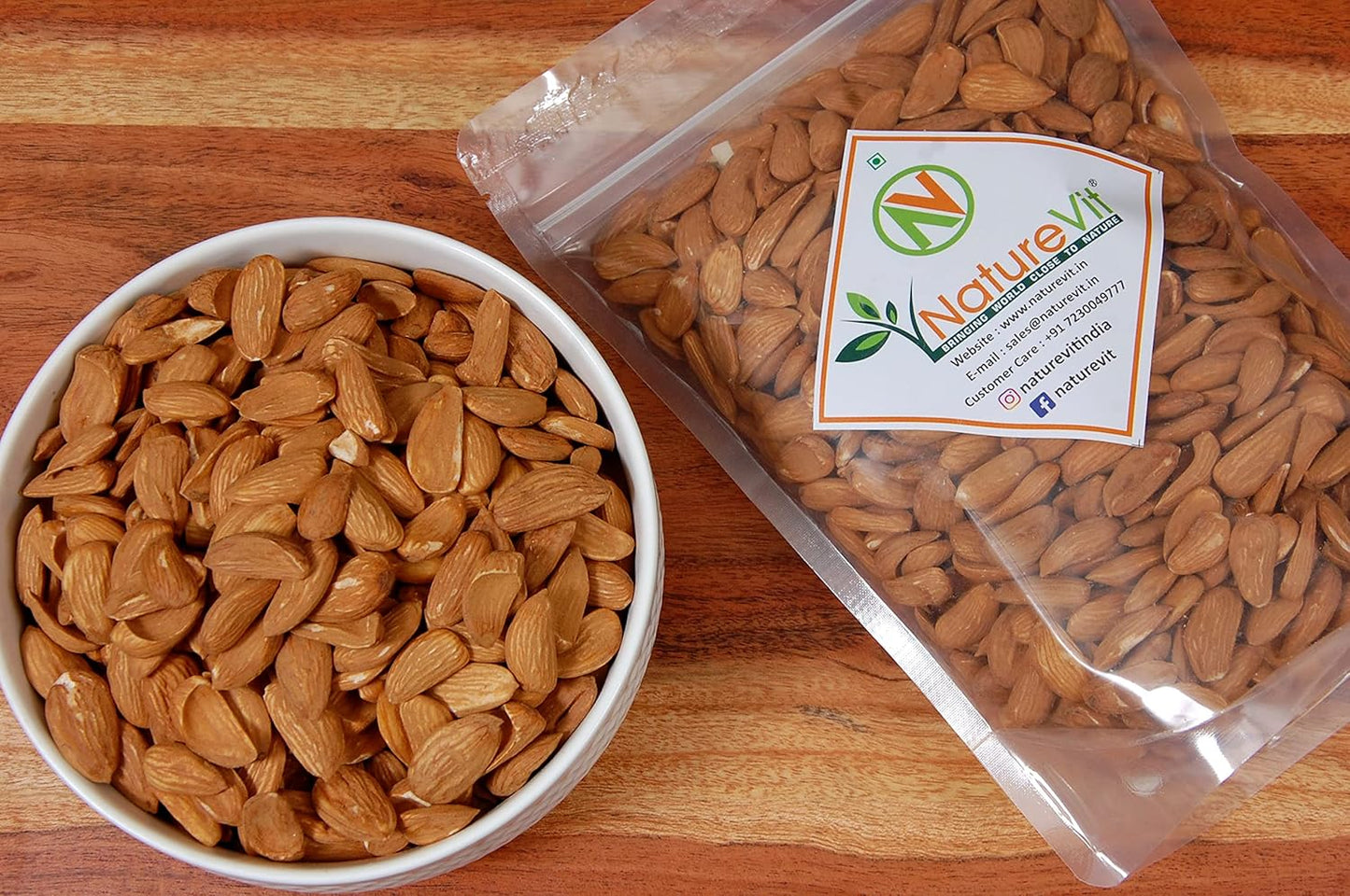 NatureVit Mamra Giri Almonds – Premium Grade AA Badam