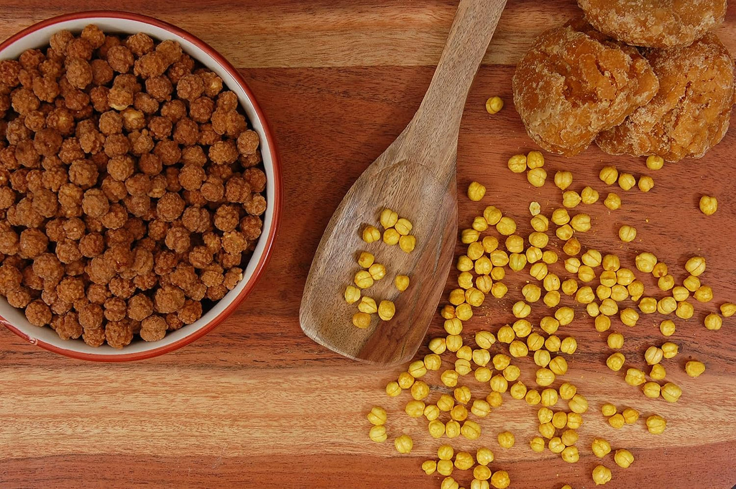 NatureVit Gud Chana Snacks โ Natural Jaggery Coated Roasted Chickpeas | Healthy, No Added Sugar