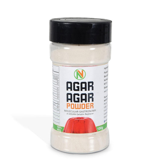NatureVit Agar Agar Powder – Vegan Gelatin Substitute for Jellies & Desserts