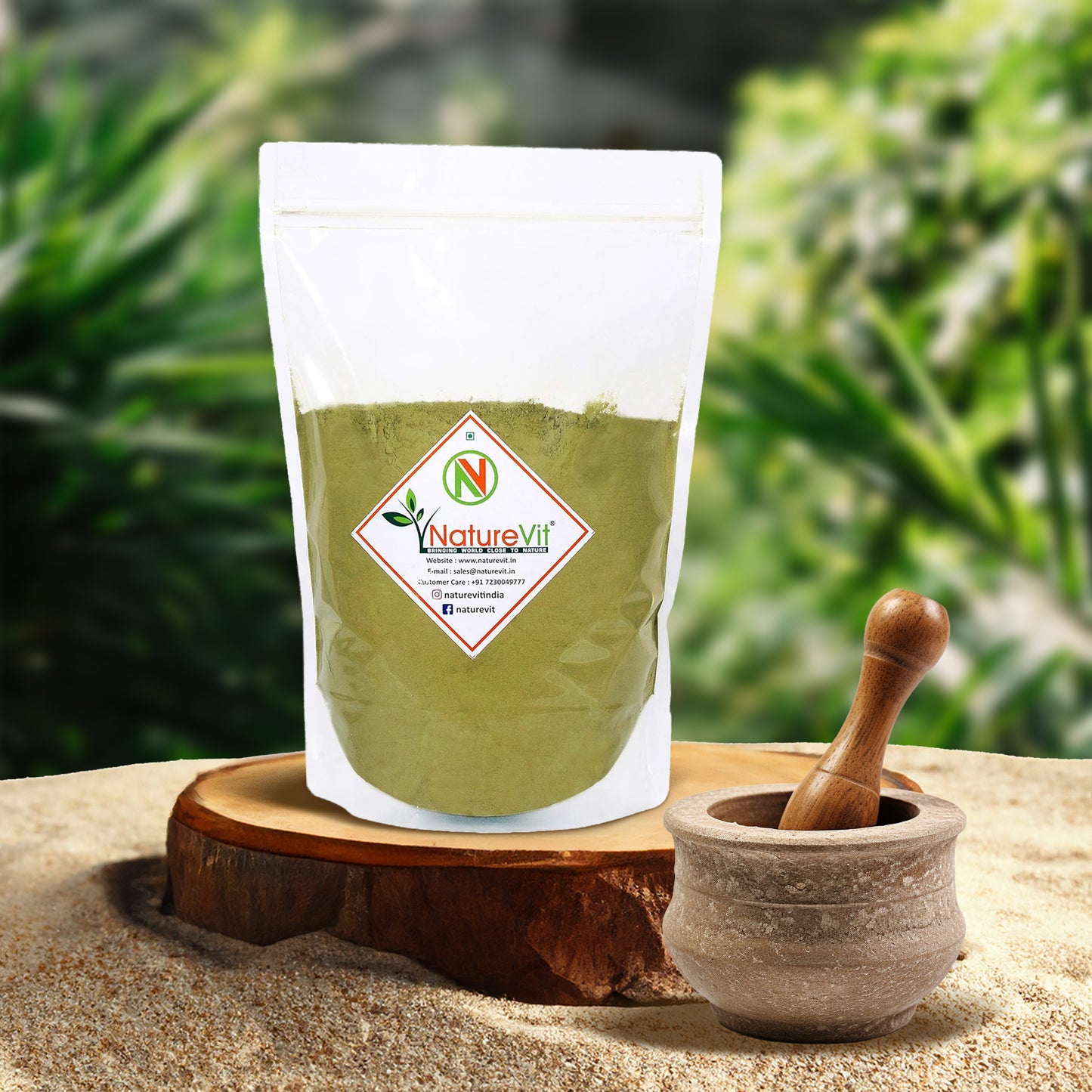 NatureVit Natural Alfalfa Grass Powder| Pure & Nutrient-Rich | Detox & Alkalizing Superfood