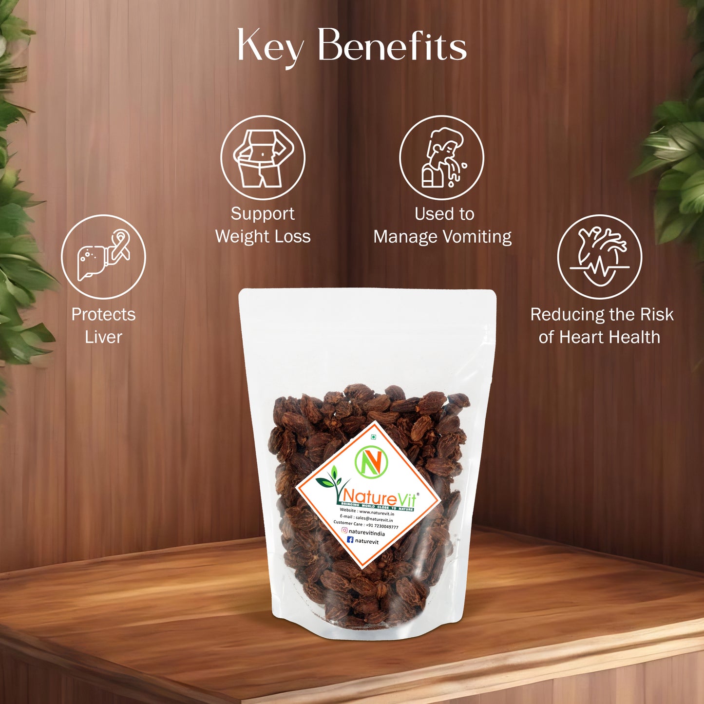 NatureVit Black Cardamom ā Bold & Fresh Whole Badi Elaichi from Sikkim