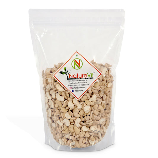 NatureVit Premium Broken Cashew Nuts – Crunchy Kaju Tukda for Cooking & Snacking
