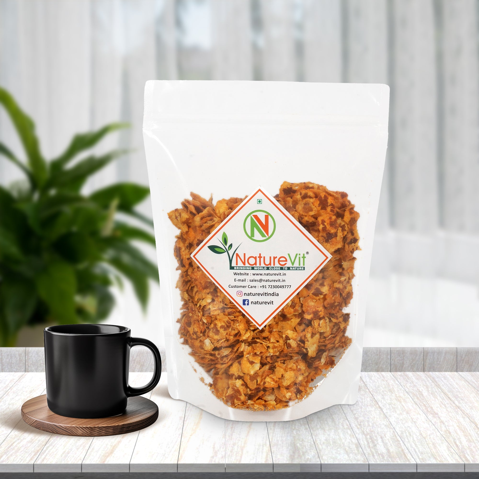 NatureVit Roasted Chana Jor Garam – Low Fat, Spicy & Crunchy Snack