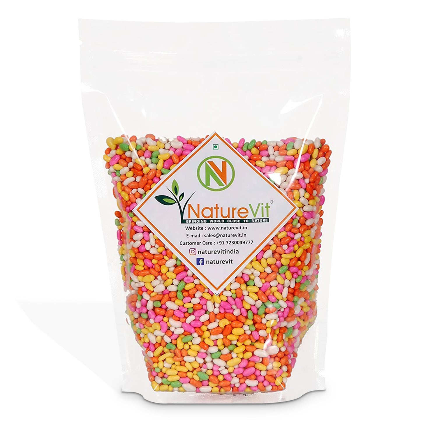 NatureVit Colourful Sugar Coated Saunf – Fennel Seeds Mouth Freshener