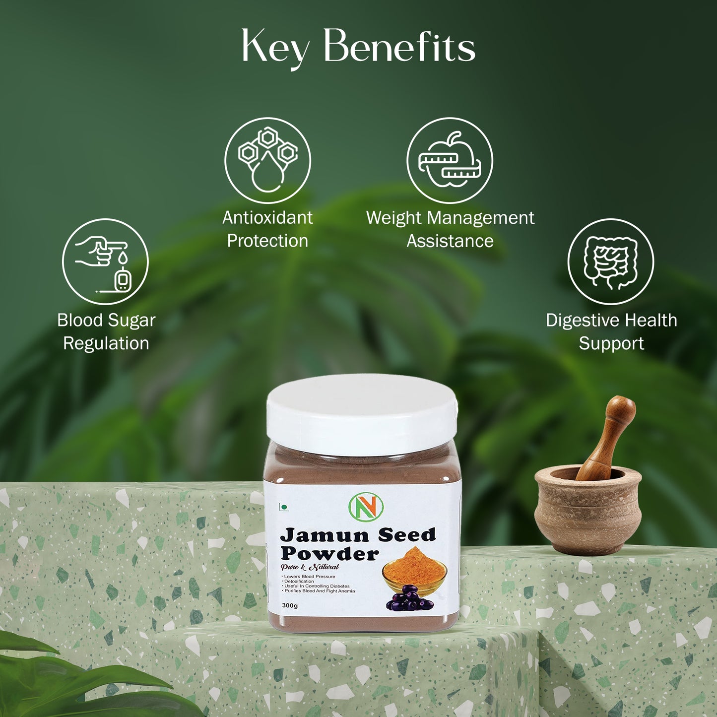 NatureVit Jamun Seed Powder For Diabetes