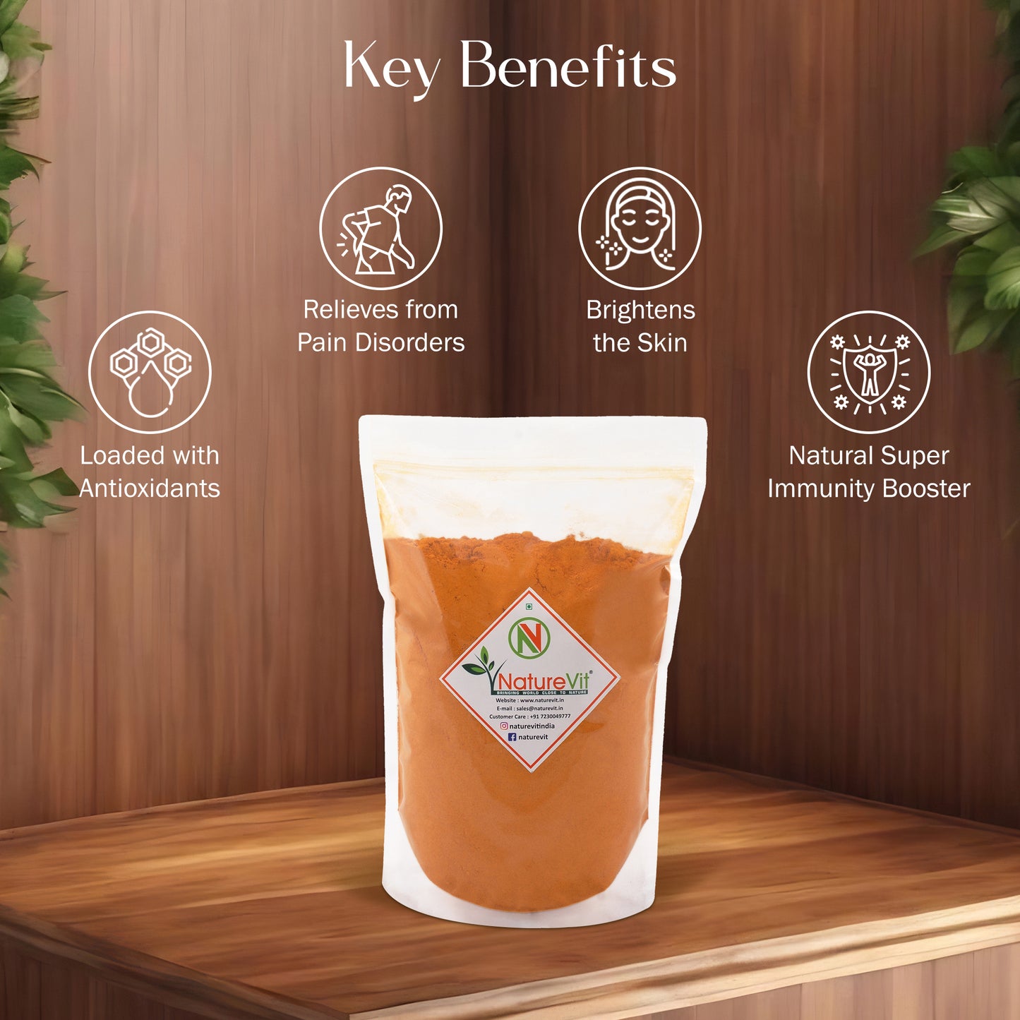 NatureVit Organic Lakadong Turmeric Powder