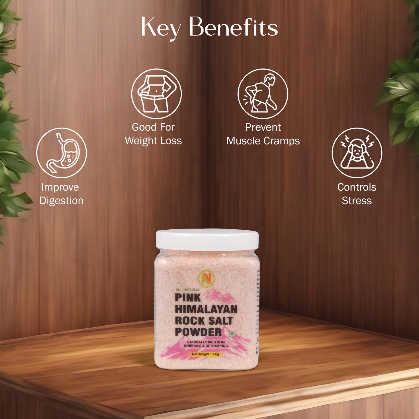 NatureVit Himalayan Pink Rock Salt Powder